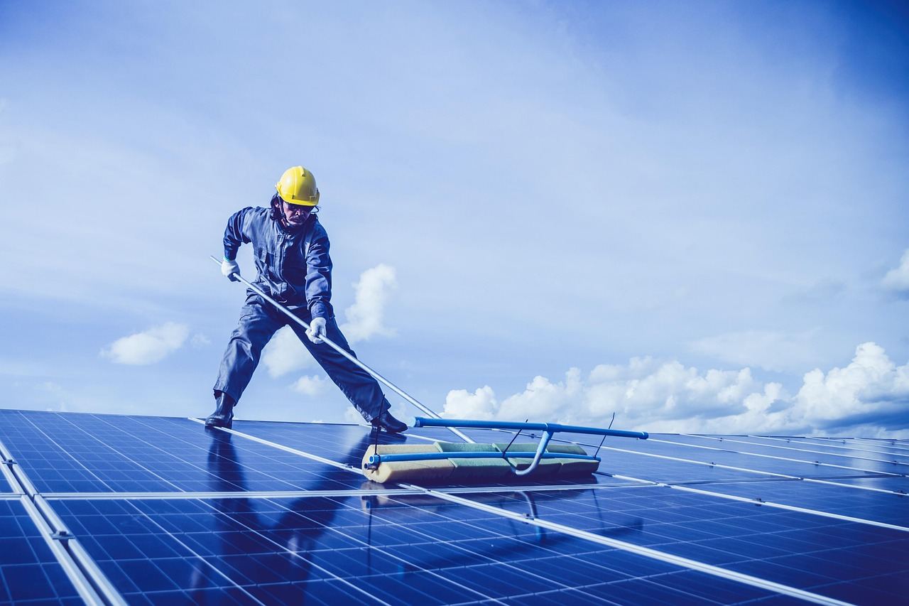 Zonnepanelen reinigen